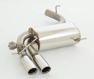 76mm Sportendschalldämpfer mit Klappensteuerung Audi A3 8P Sportback Quattro