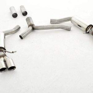 76mm Duplex-Sportendschalldämpfer Audi A5 B8 Sportback Frontantrieb und Quattro