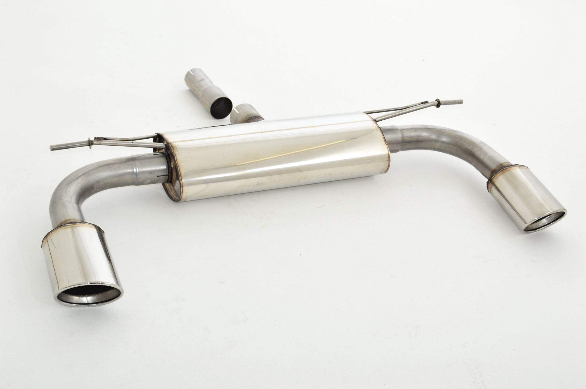 Duplex Sportendschalldämpfer Edelstahl