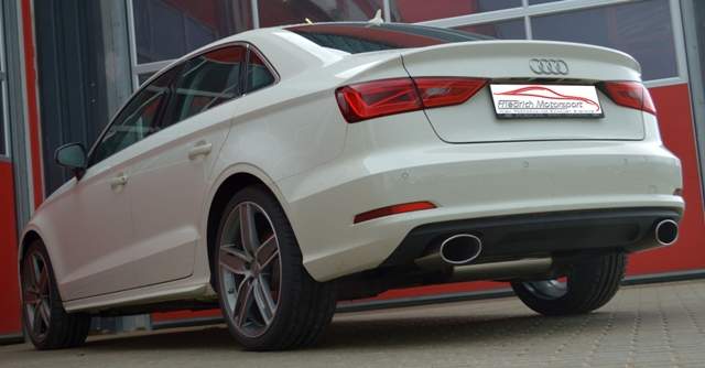 Duplex Sportendschalldämpfer Audi A3 8V Limousine Frontantrieb – Bild 2