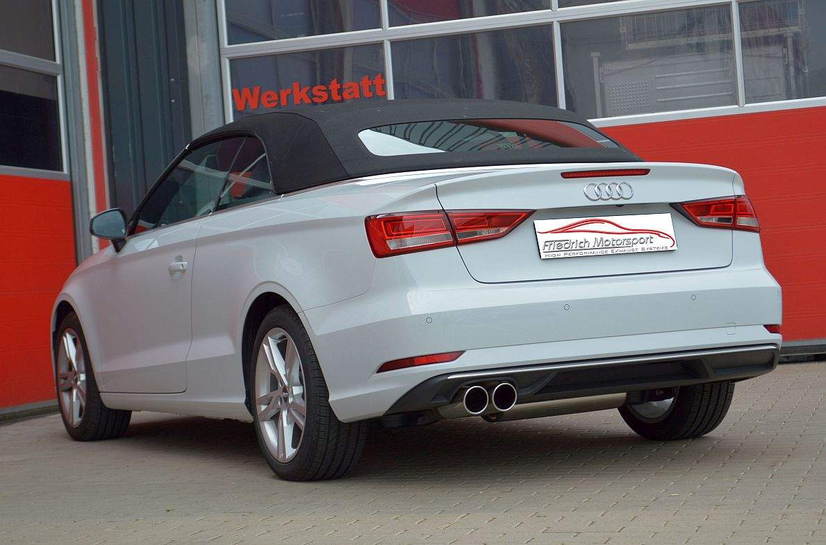 Sportendschalldämpfer Audi A3 8V Cabrio Frontantrieb – Bild 2