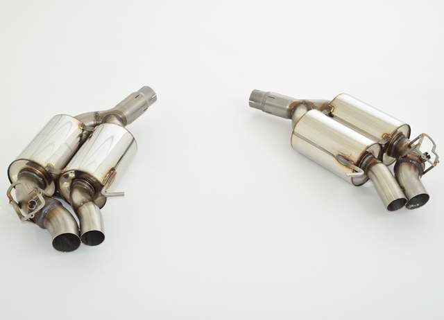 2x76mm Duplex-Sportendschalldämpfer Edelstahl