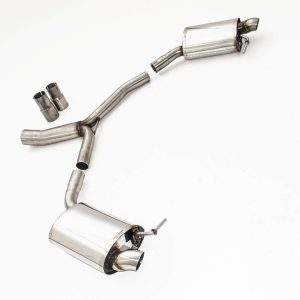 76mm Duplex-Sportendschalldämpfer Audi A4 B9 (B8/8W) Frontantrieb