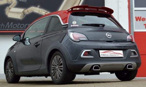 Duplex Sportendschalldämpfer Opel ADAM S / ROCKS S – Bild 2