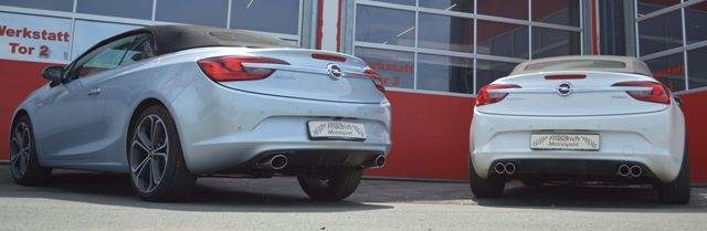 Duplex Sportendschalldämpfer Opel Cascada – Bild 2