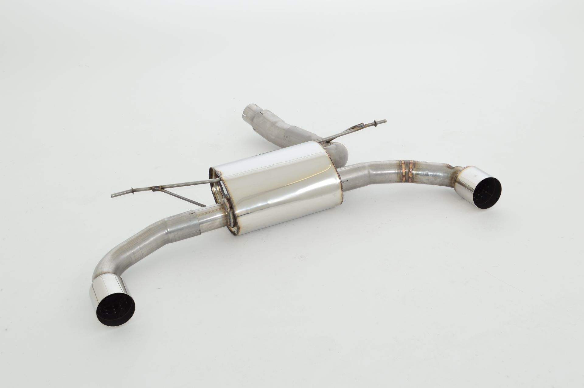 76mm Duplex-Sportendschalldämpfer Edelstahl