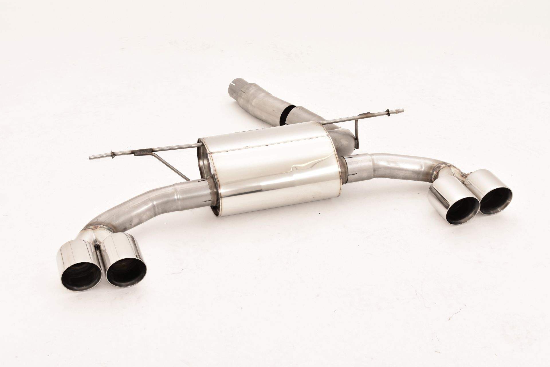 76mm Duplex-Sportendschalldämpfer Edelstahl