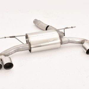 Duplex-Sportendschalldämpfer Edelstahl