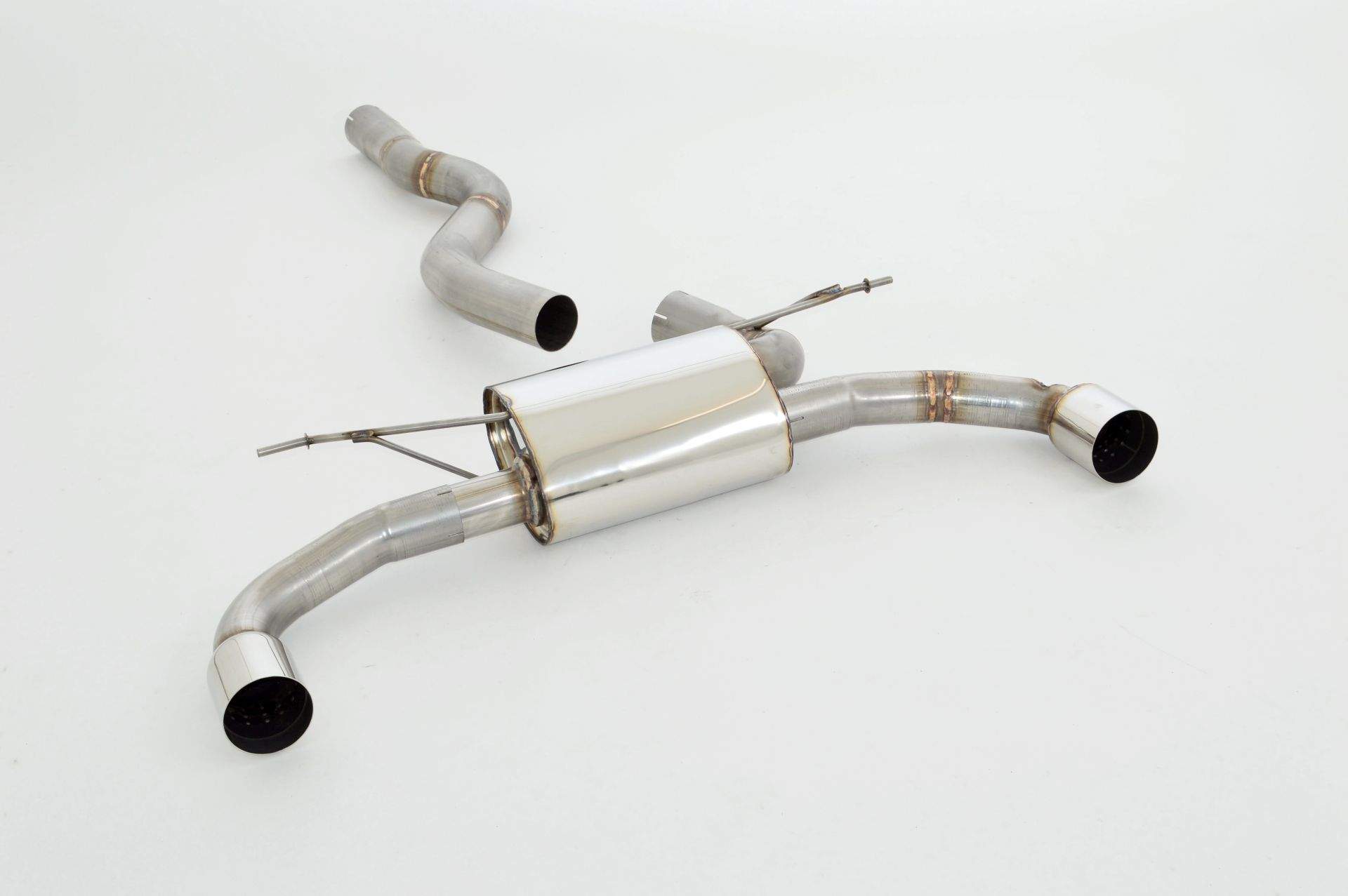 76mm Duplex-Sportendschalldämpfer Edelstahl