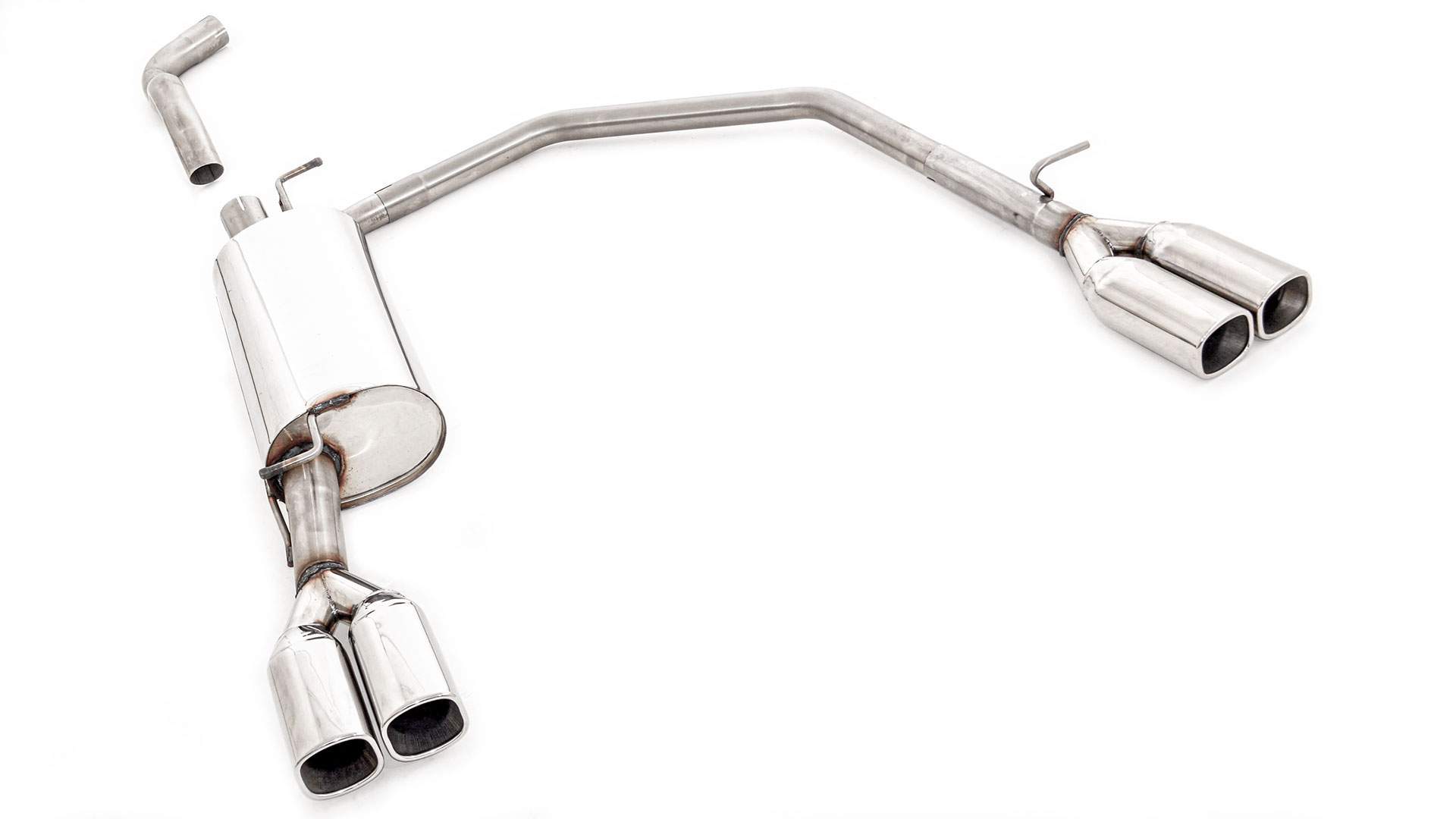 Duplex Sportendschalldämpfer VW Golf IV