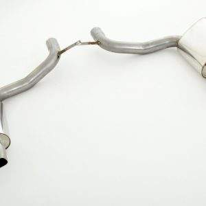 2x76mm Duplex-Sportendschalldämpfer Edelstahl