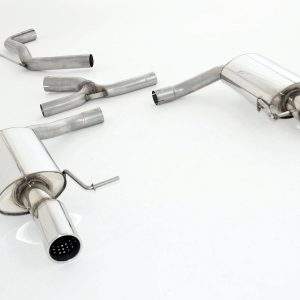 Duplex-Sportendschalldämpfer Edelstahl