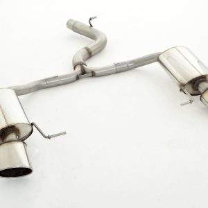 76mm Duplex-Sportendschalldämpfer Seat Leon 5F ST Cupra 4Drive