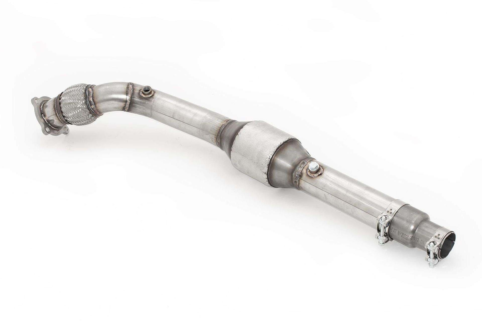 76mm Downpipe mit Sport-Kat. Edelstahl