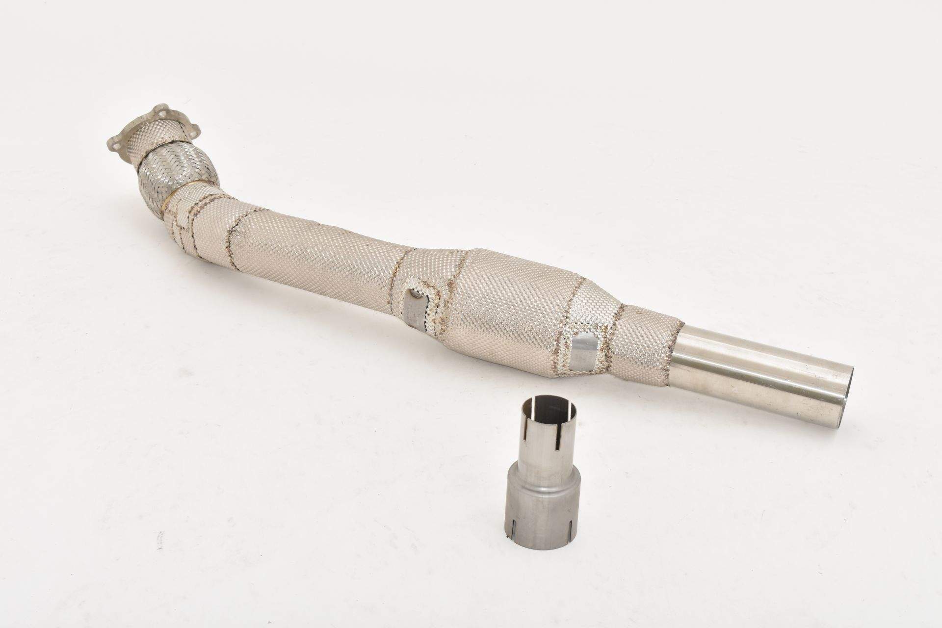 76mm Downpipe mit Sport-Kat. Edelstahl – Bild 2