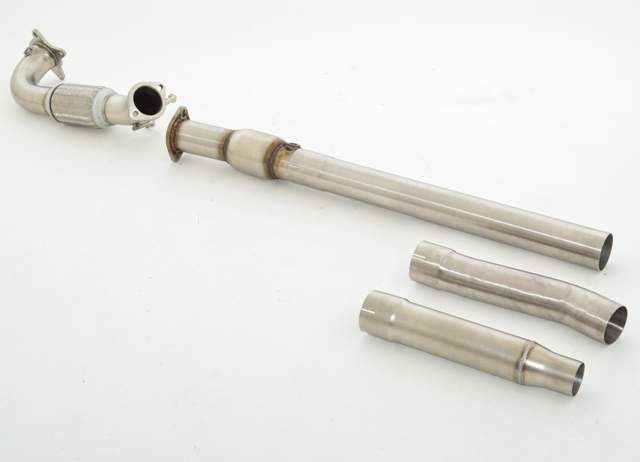 76mm Downpipe mit 200 Zellen Sport-Kat. Edelstahl