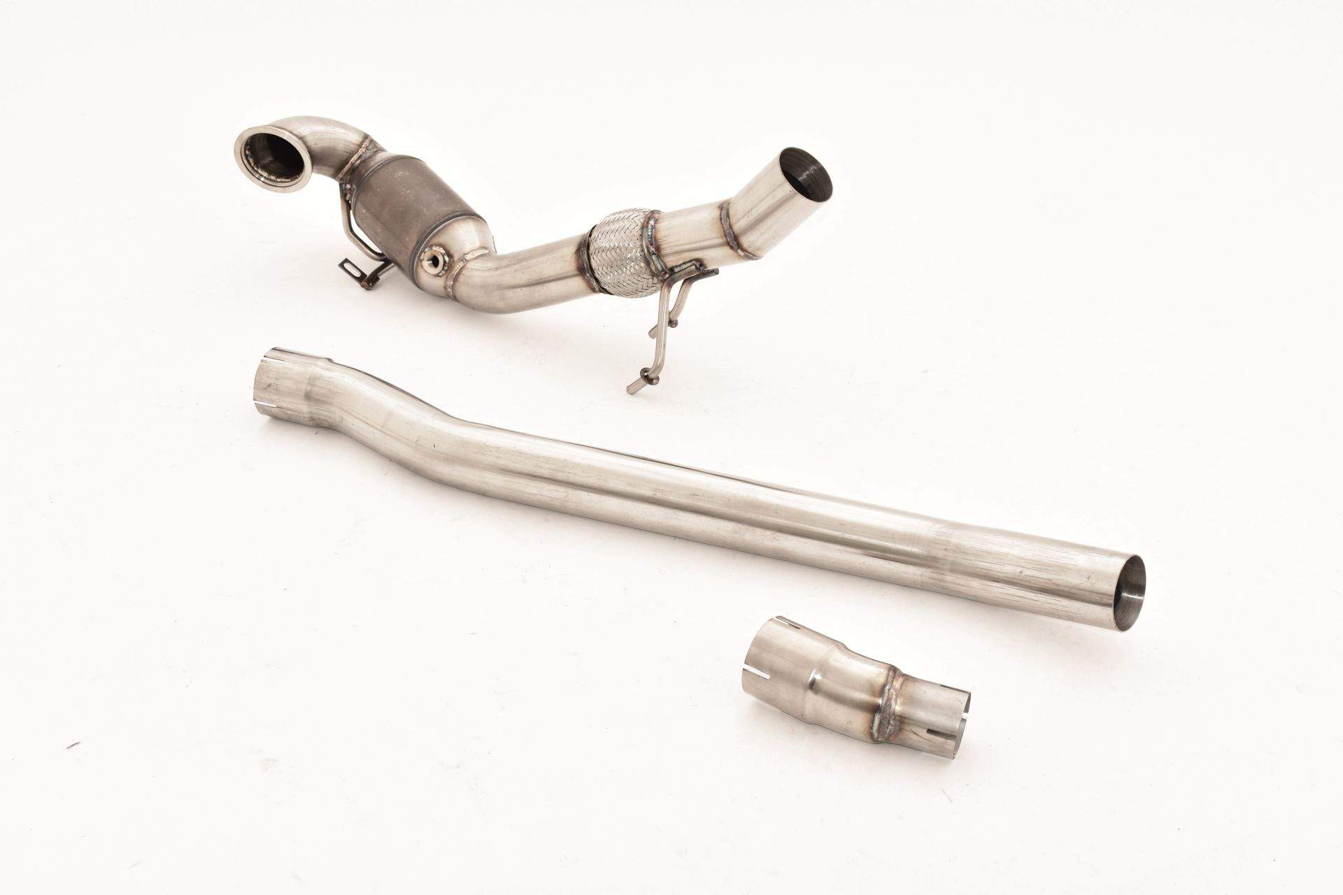 76mm Downpipe mit Sport-Kat. Edelstahl