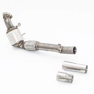 63.5mm Downpipe mit Sport-Kat. Edelstahl