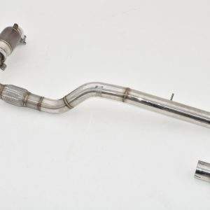 76mm Downpipe mit Sport-Kat. Edelstahl