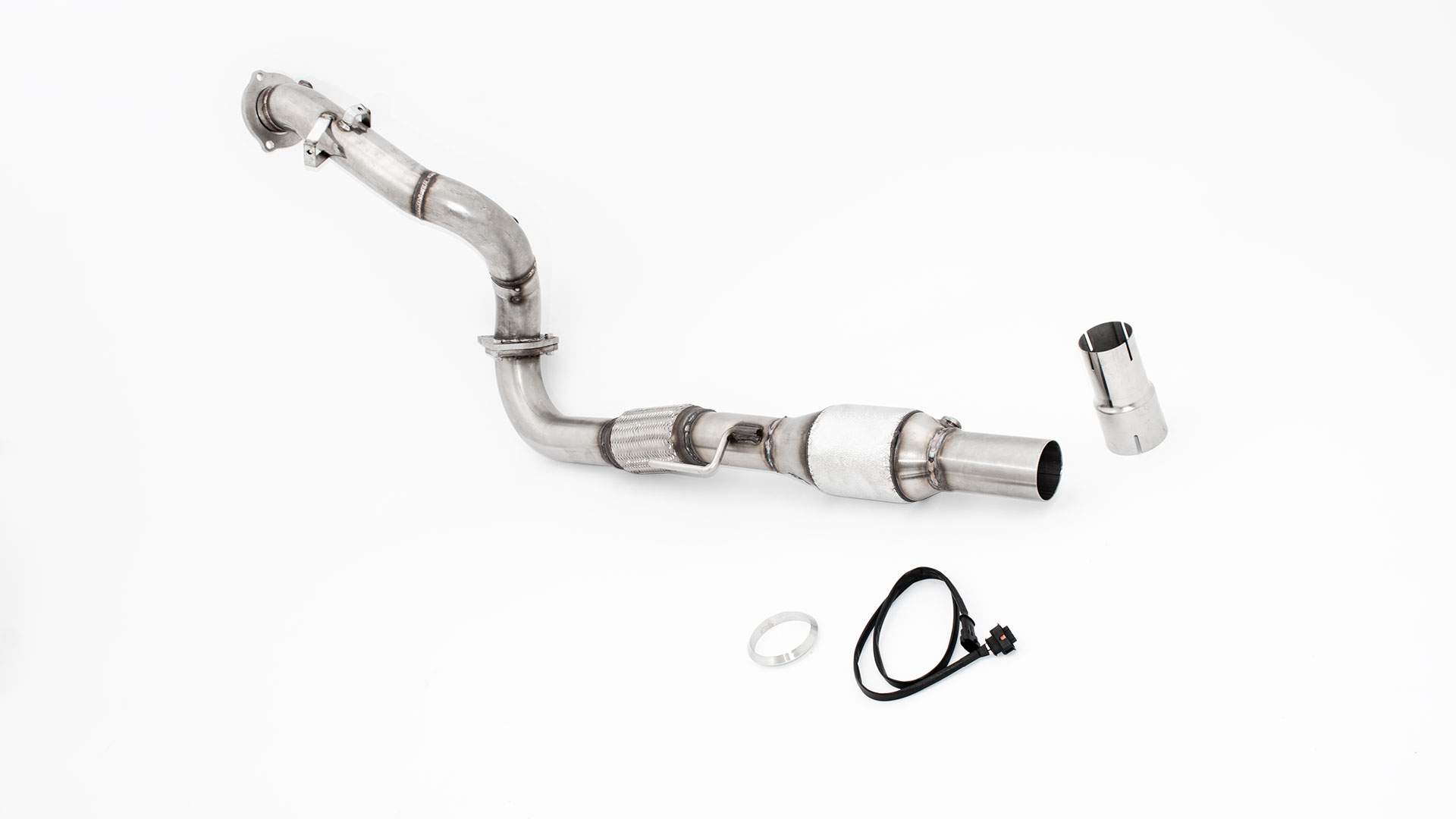 76mm Downpipe mit 200 Zellen Sport-Kat. Edelstahl