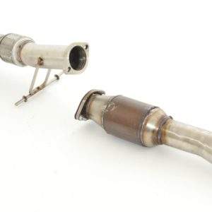 76mm Downpipe mit 200 Zellen HJS Sport-Kat. Ford Focus II RS + RS 500