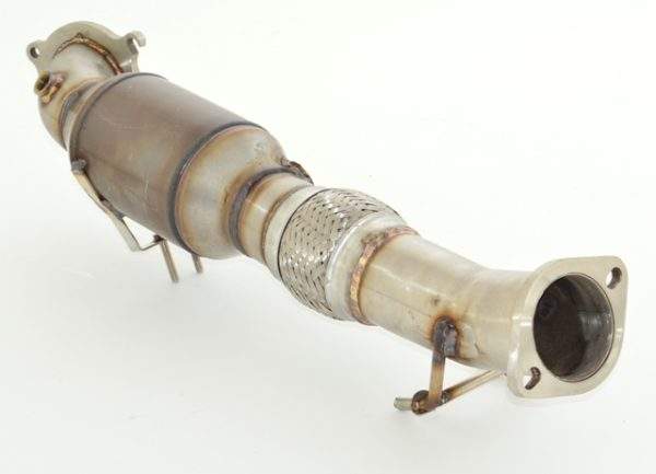 76mm Downpipe mit Sport-Kat. Edelstahl