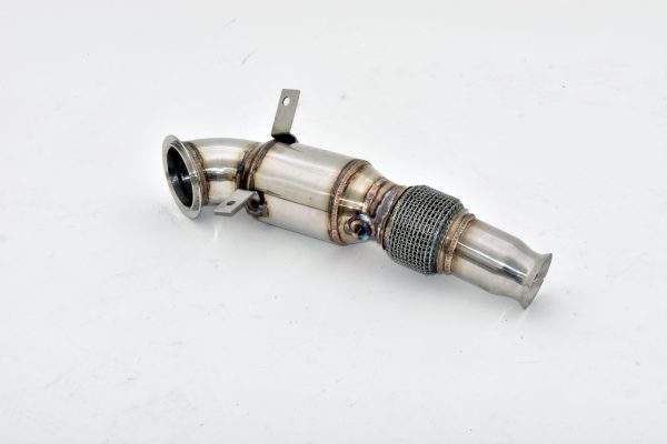 76mm Downpipe mit Sport-Kat. Edelstahl