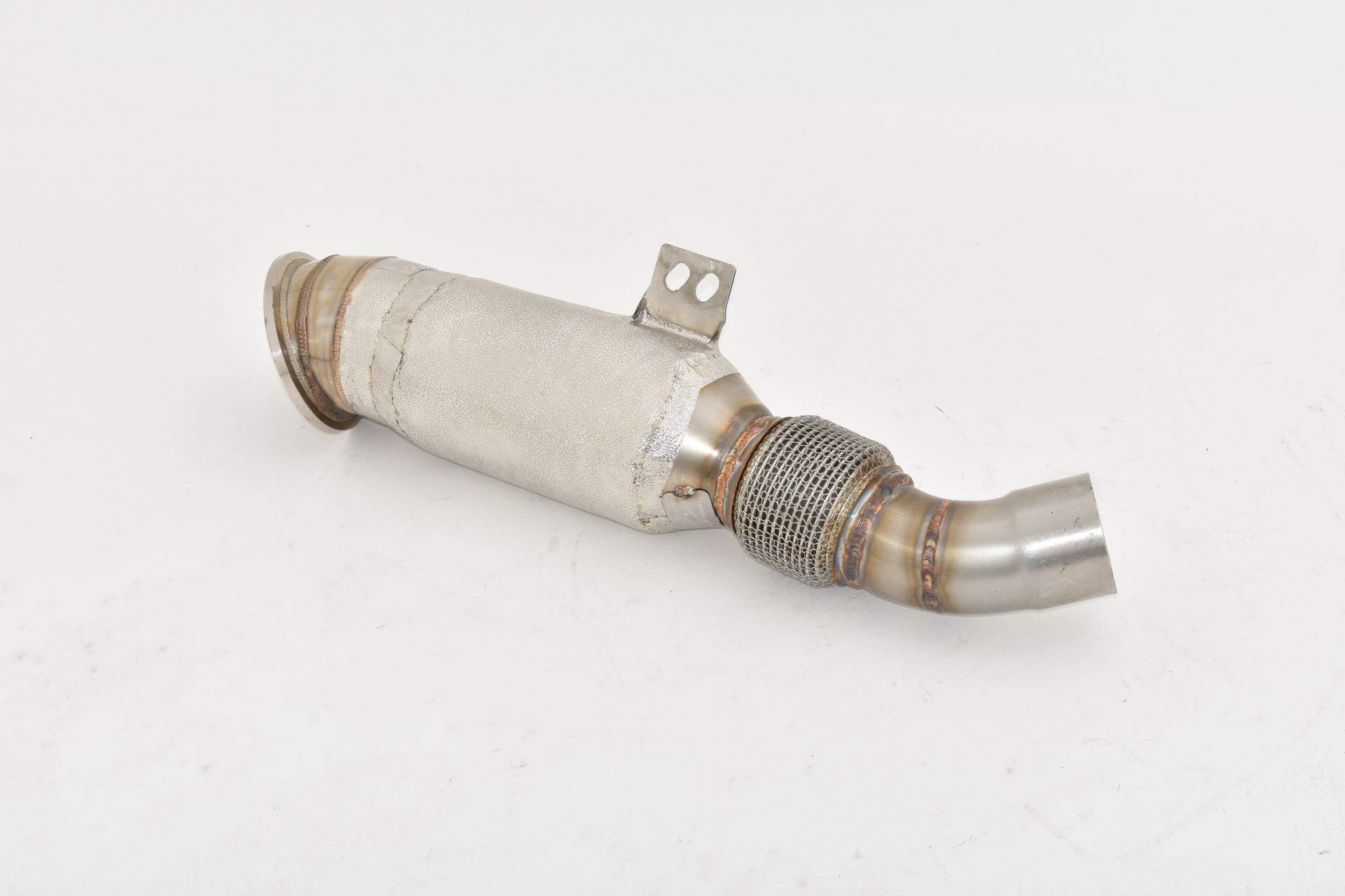 114>>>76mm Downpipe mit 200 Zellen HJS Sport-Kat. Edelstahl – Bild 2