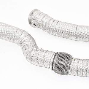 2x76mm Downpipe Edelstahl