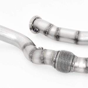 2x76mm Downpipe Edelstahl