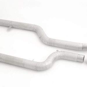 2x76mm Ottopartikelfilter-Ersatzrohr Edelstahl