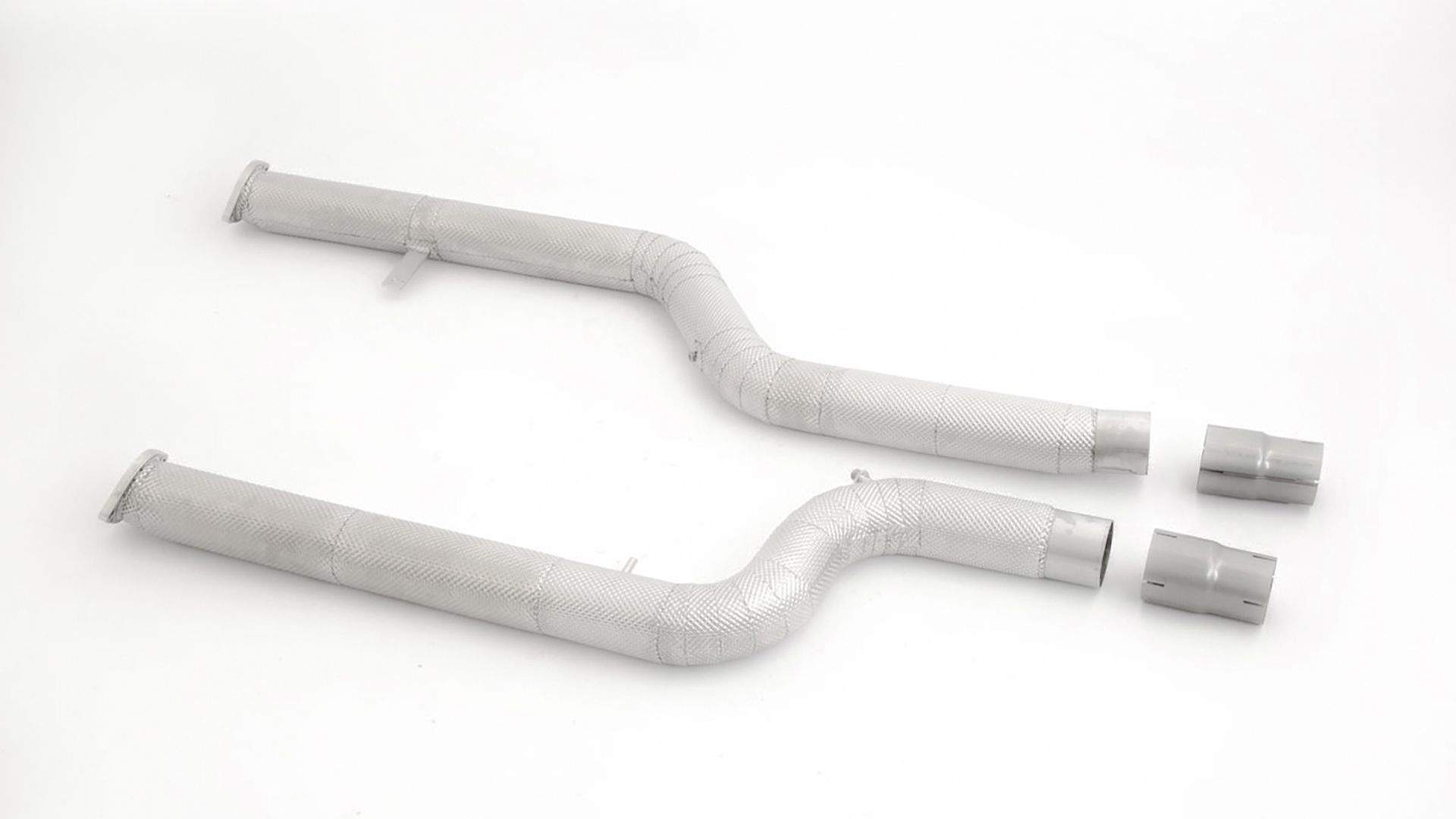 2x76mm Ottopartikelfilter-Ersatzrohr Edelstahl