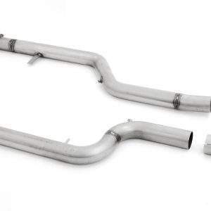 2x76mm Ottopartikelfilter-Ersatzrohr Edelstahl