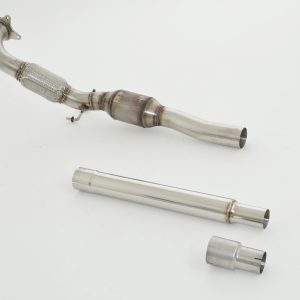 76mm Downpipe mit 200 Zellen Sport-Kat. VW Scirocco III R