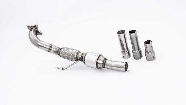 76mm Downpipe mit 200 Zellen Sport-Kat. VW Polo 6R WRC