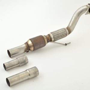 76mm Downpipe mit 200 Zellen Sport-Kat. VW Polo 6R WRC