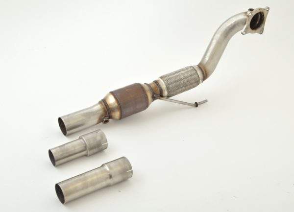 76mm Downpipe mit 200 Zellen Sport-Kat. VW Polo 6R WRC