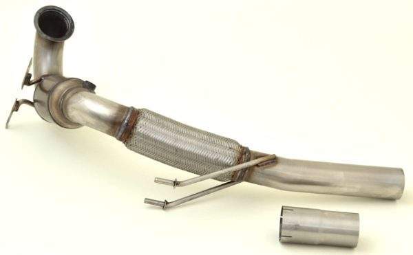 76mm Downpipe mit Sport-Kat. Edelstahl