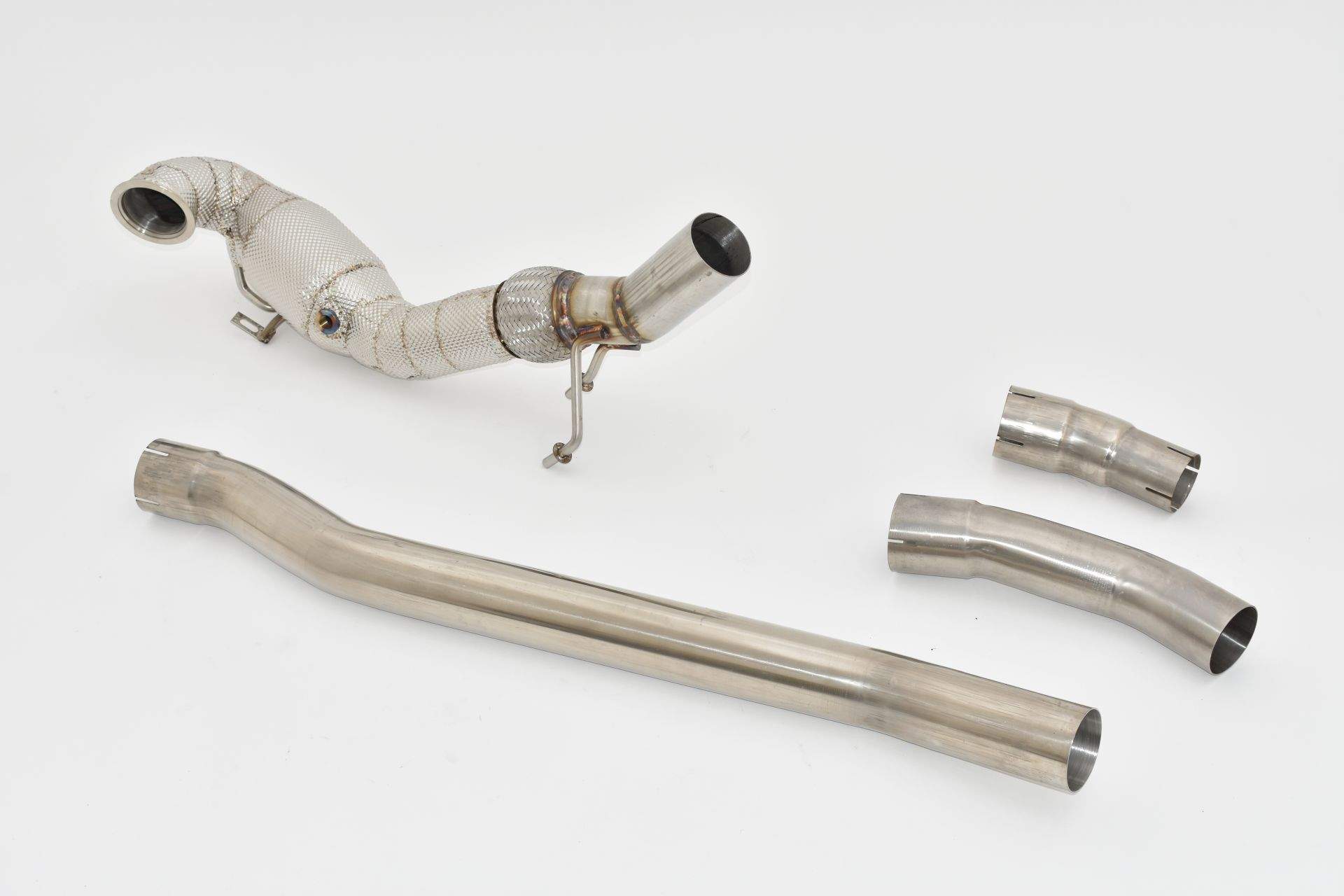 76mm Downpipe mit Sport-Kat. Edelstahl – Bild 2