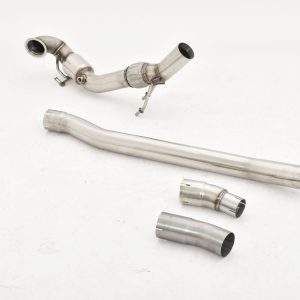76mm Downpipe mit Sport-Kat. Edelstahl