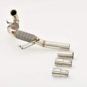76mm Downpipe mit 200 Zellen Sport-Kat. VW Golf VII GTI Performance und TCR