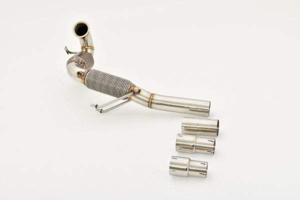 76mm Downpipe mit 200 Zellen Sport-Kat. VW Golf VII GTI Performance und TCR