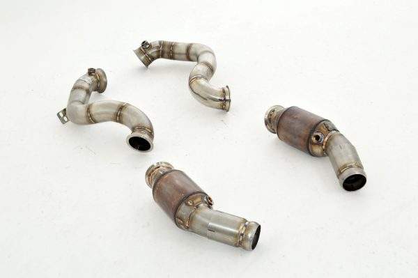 2x76mm Downpipe mit 200 Zellen Sport-Kat. Mercedes S/W205 C63 / C63 S AMG