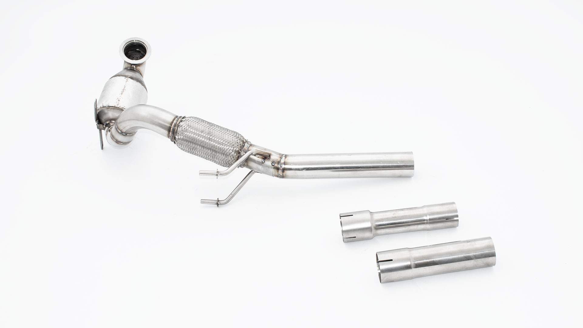 63.5mm Downpipe mit Sport-Kat. Edelstahl