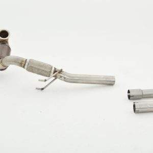 63.5mm Downpipe mit Sport-Kat. Edelstahl