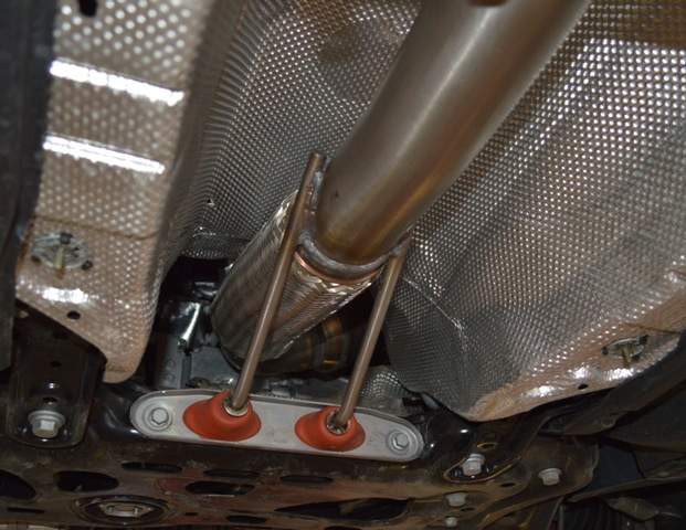 3 Zoll (76mm) Downpipe mit Sport-Kat. Edelstahl – Bild 2