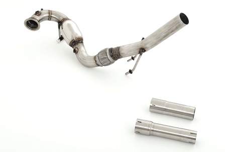 63.5mm Downpipe mit Sport-Kat. Edelstahl