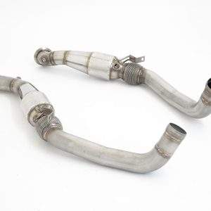 2x76mm Downpipe mit 200 Zellen HJS Sport-Kat. Bentley Continental GT (3S)