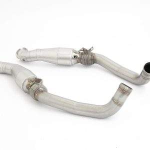 2x76mm Downpipe mit 200 Zellen Motorsport-Kat. Bentley Continental GT (3S)