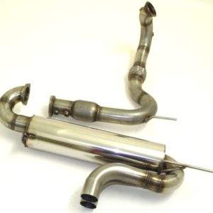 3 Zoll (76mm) Rennsportanlage mittig Opel Speedster